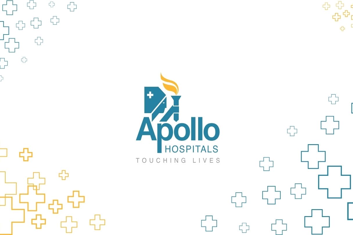 Apollo Hospitals Logo Displayed Prominently On A Clean White Background For Branding Purposes.