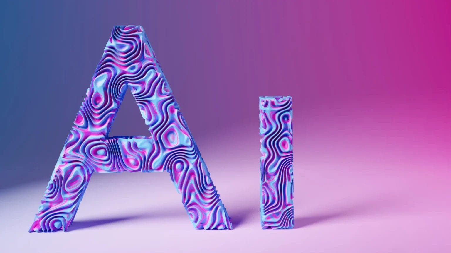 Artistic Letters 'Ai' For Artificial Intelligence Concept