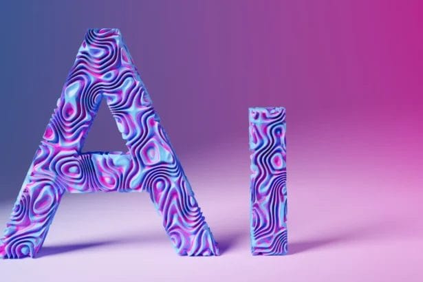 Artistic Letters 'Ai' For Artificial Intelligence Concept