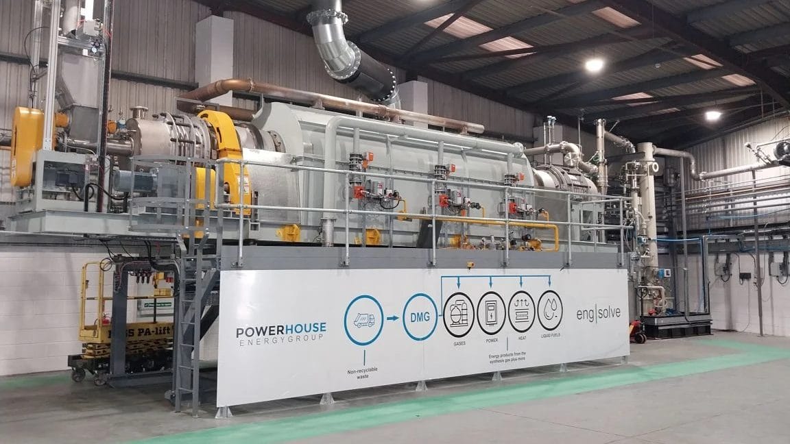 Feedstock Testing Unit At Powerhouse Energy Group'S Bridgend Technology Centre